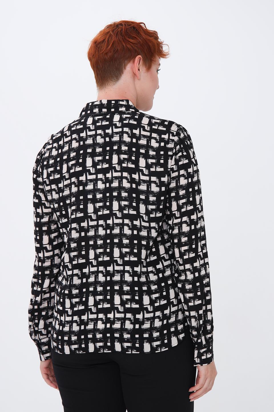 Рубашка Lecomte с геометрическим принтом
