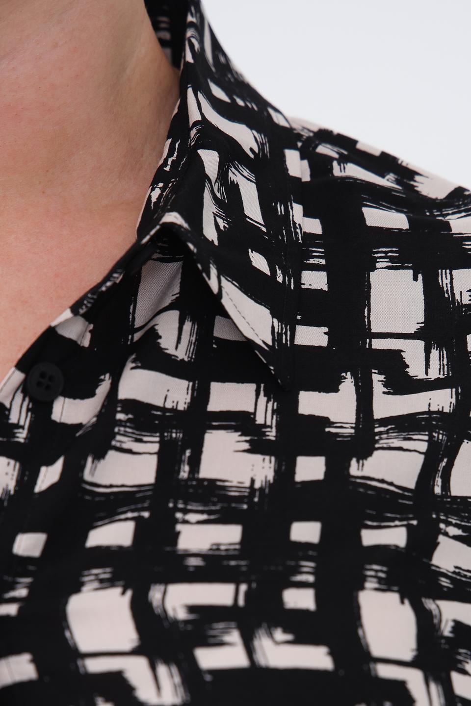 Рубашка Lecomte с геометрическим принтом