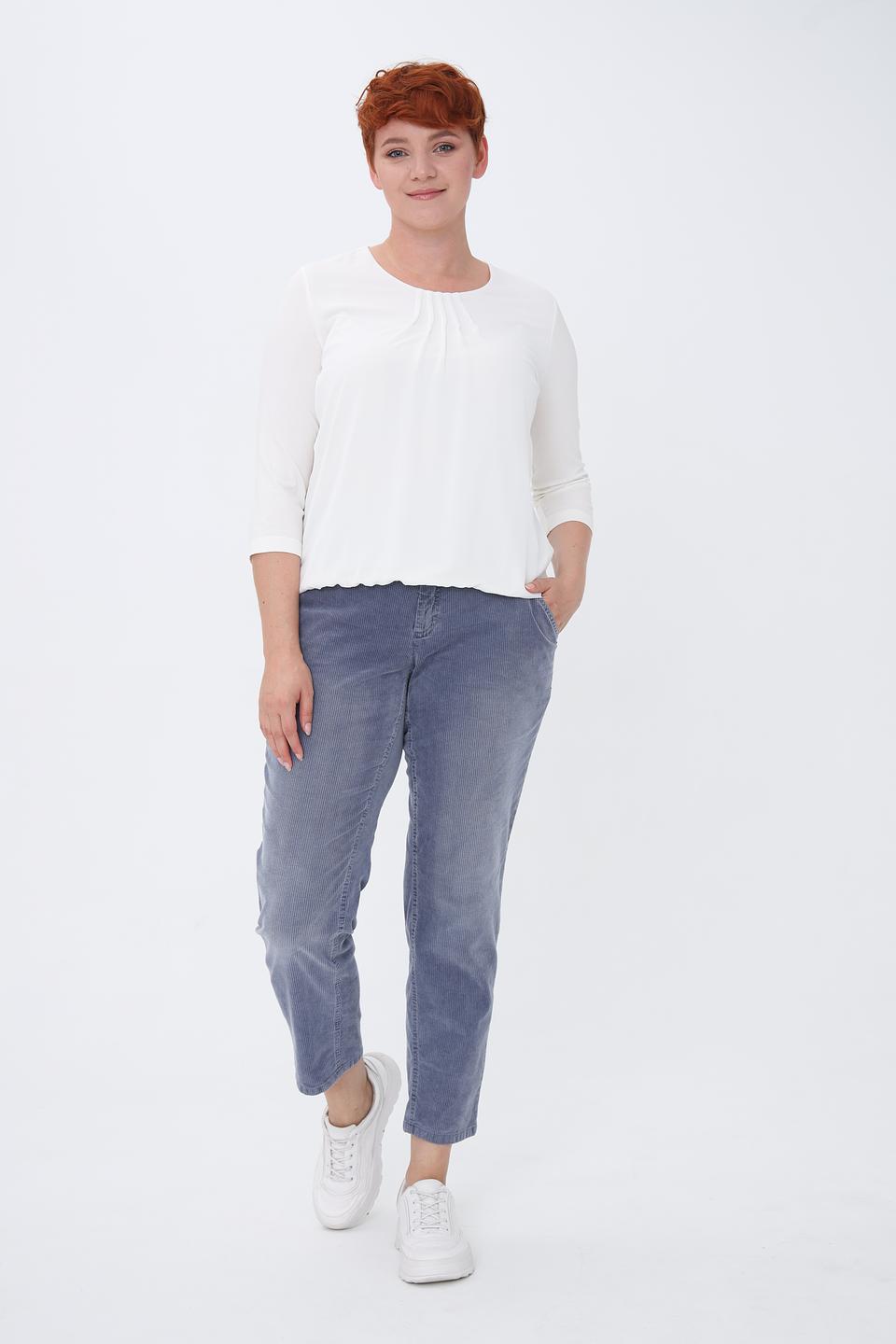 Блуза Sommer mann белая с драпировкой