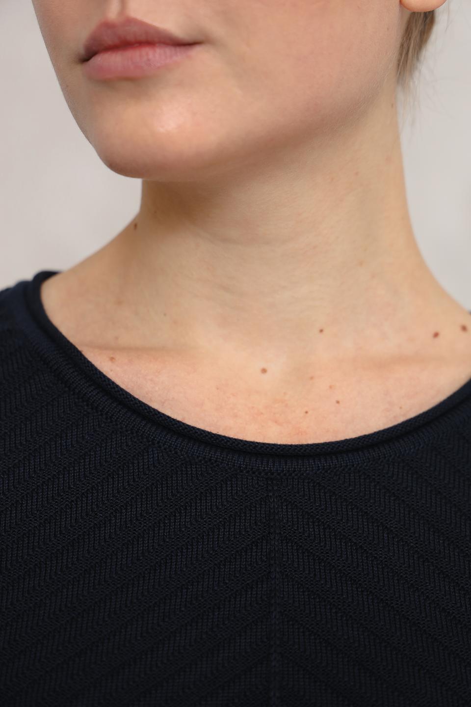 Пуловер Olsen с текстурой чёрный