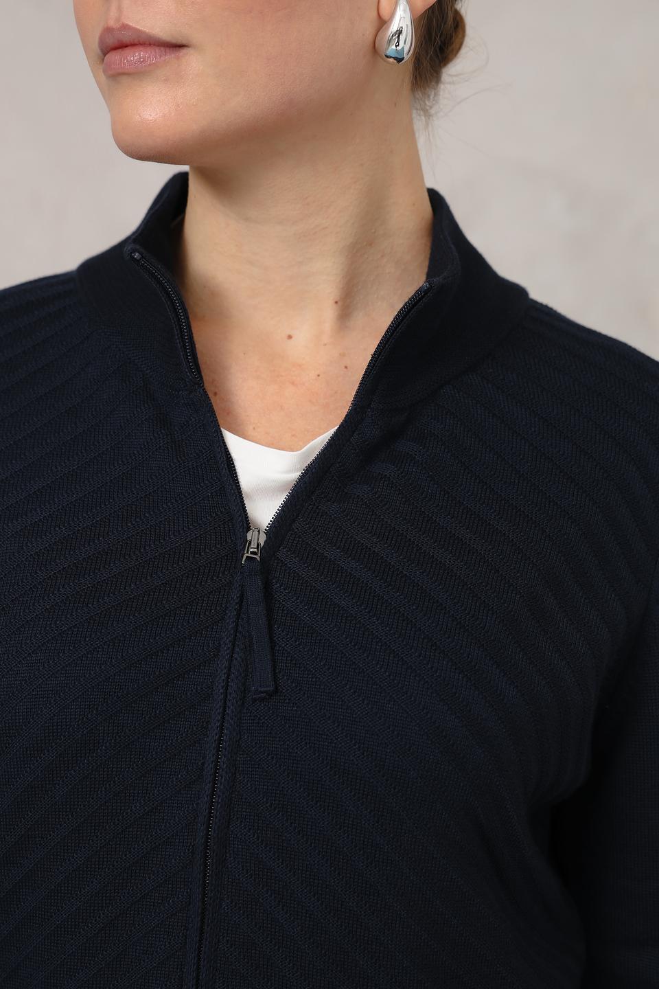 Жакет Olsen стеганый тёмно-синий