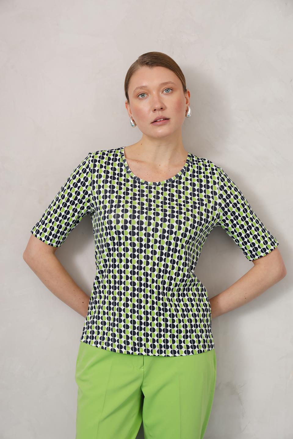 Футболка Olsen с геометрическим принтом