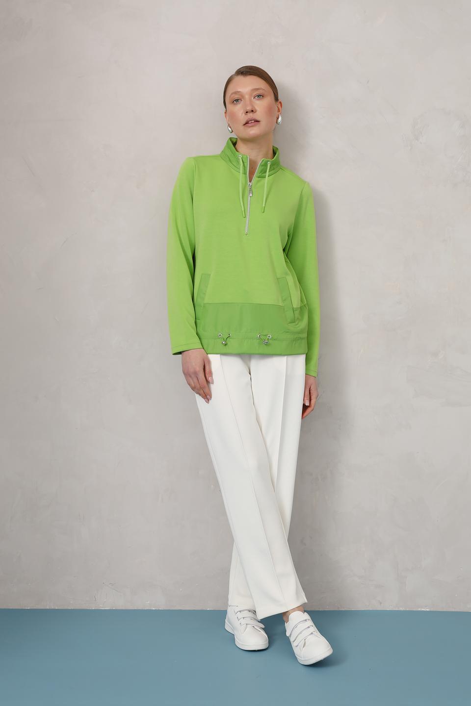 Толстовка Olsen лайм с молнией