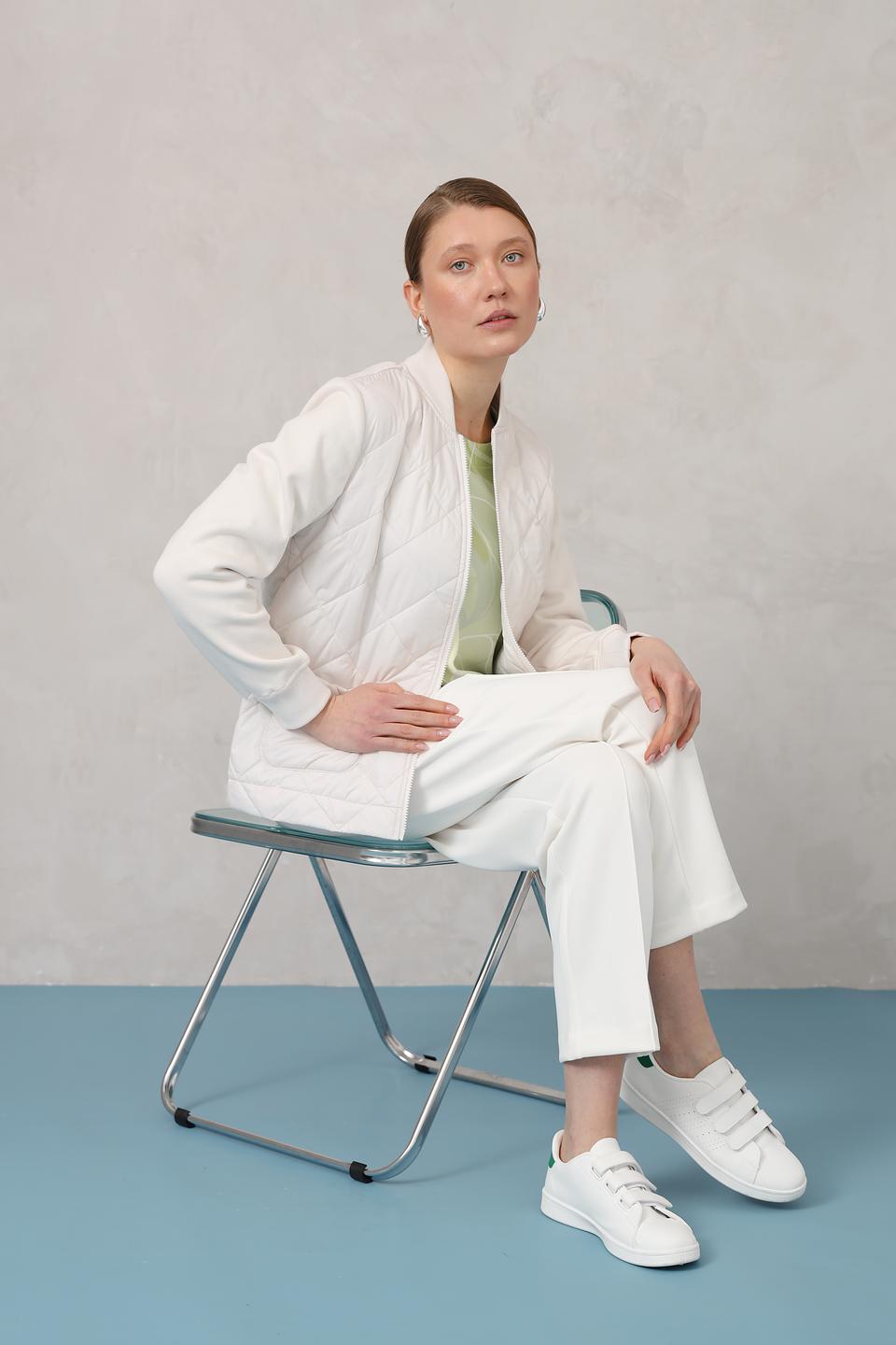 Жакет Olsen стеганый бежевый