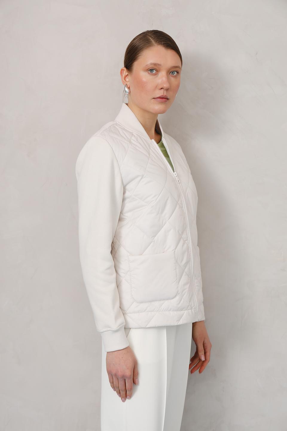 Жакет Olsen стеганый бежевый