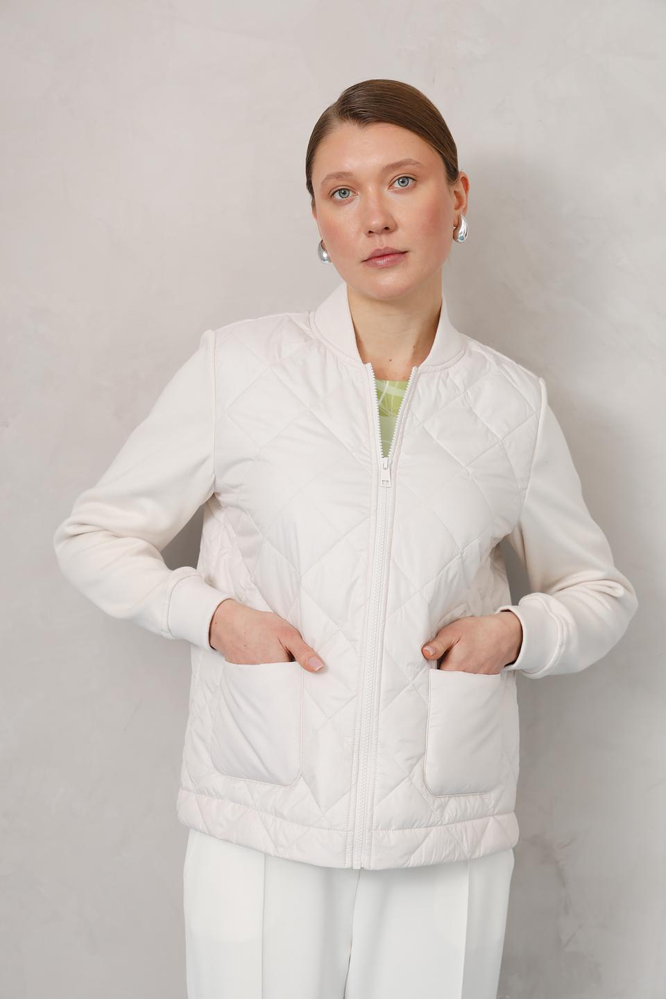 Жакет Olsen стеганый бежевый