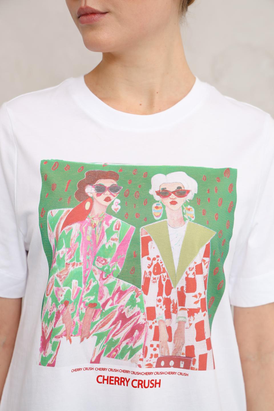 Футболка Rich and Royal с принтом Cherry Crush