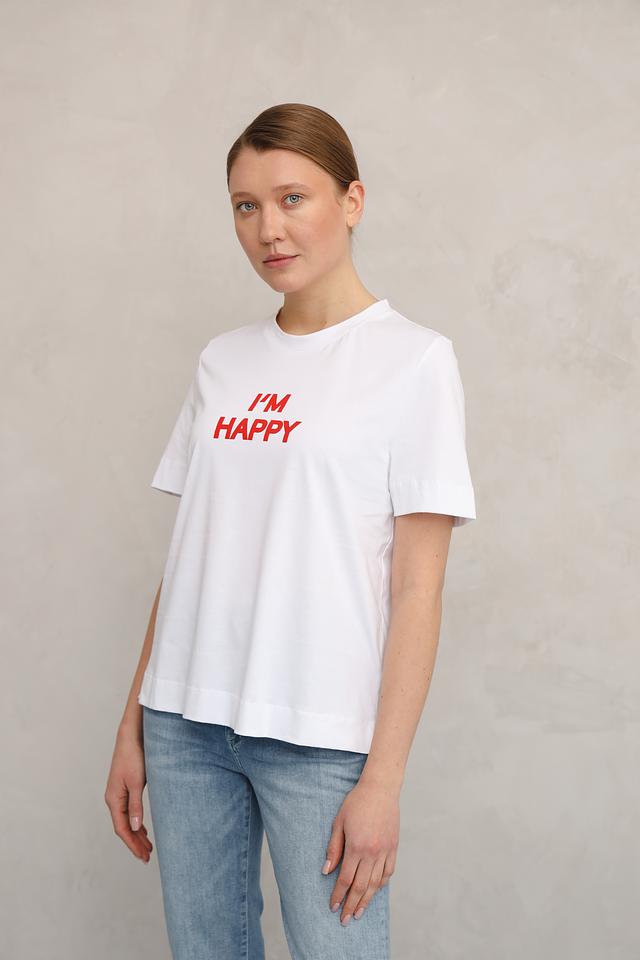 Футболка Rich and Royal с принтом I'M HAPPY