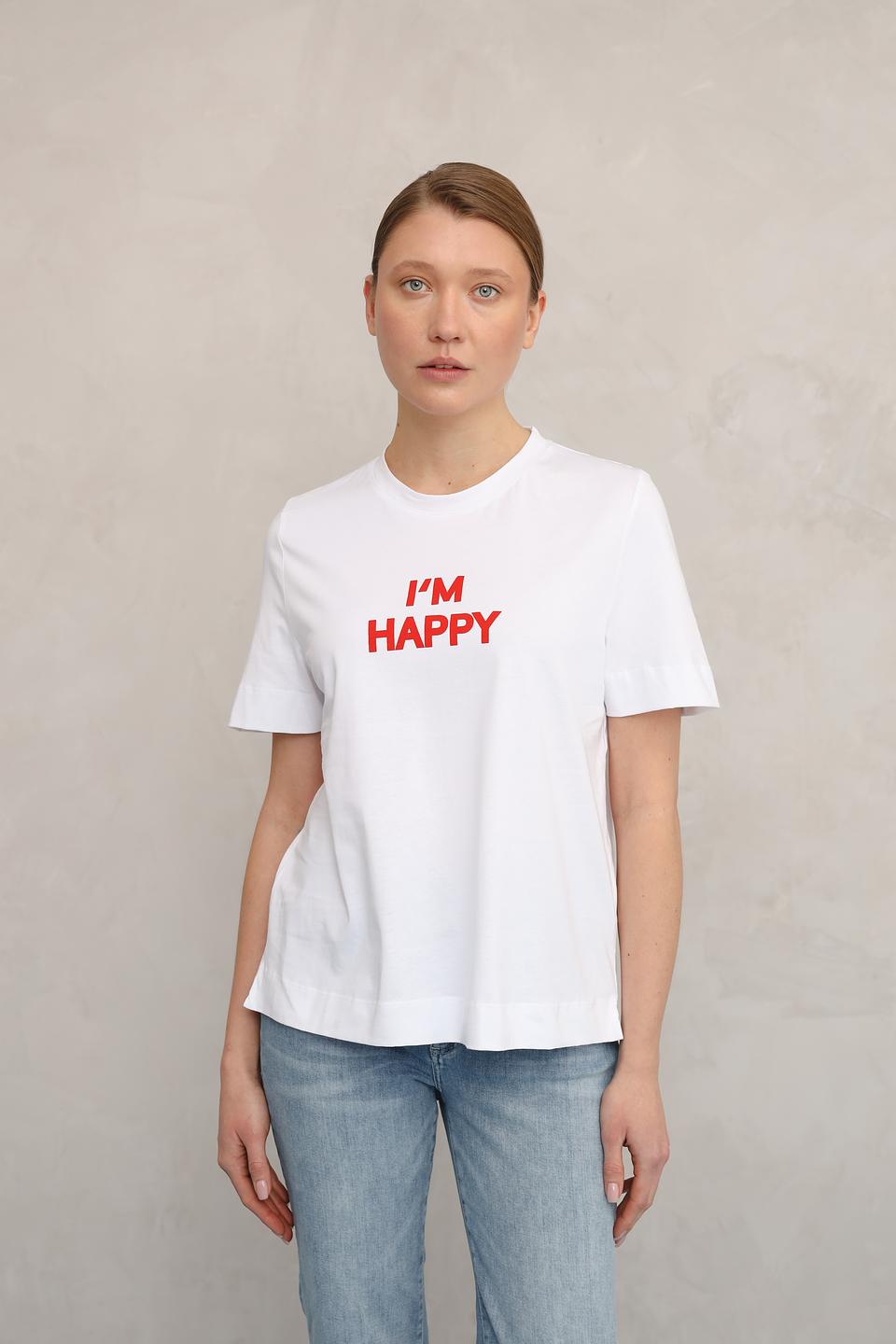 Футболка Rich and Royal с принтом I'M HAPPY