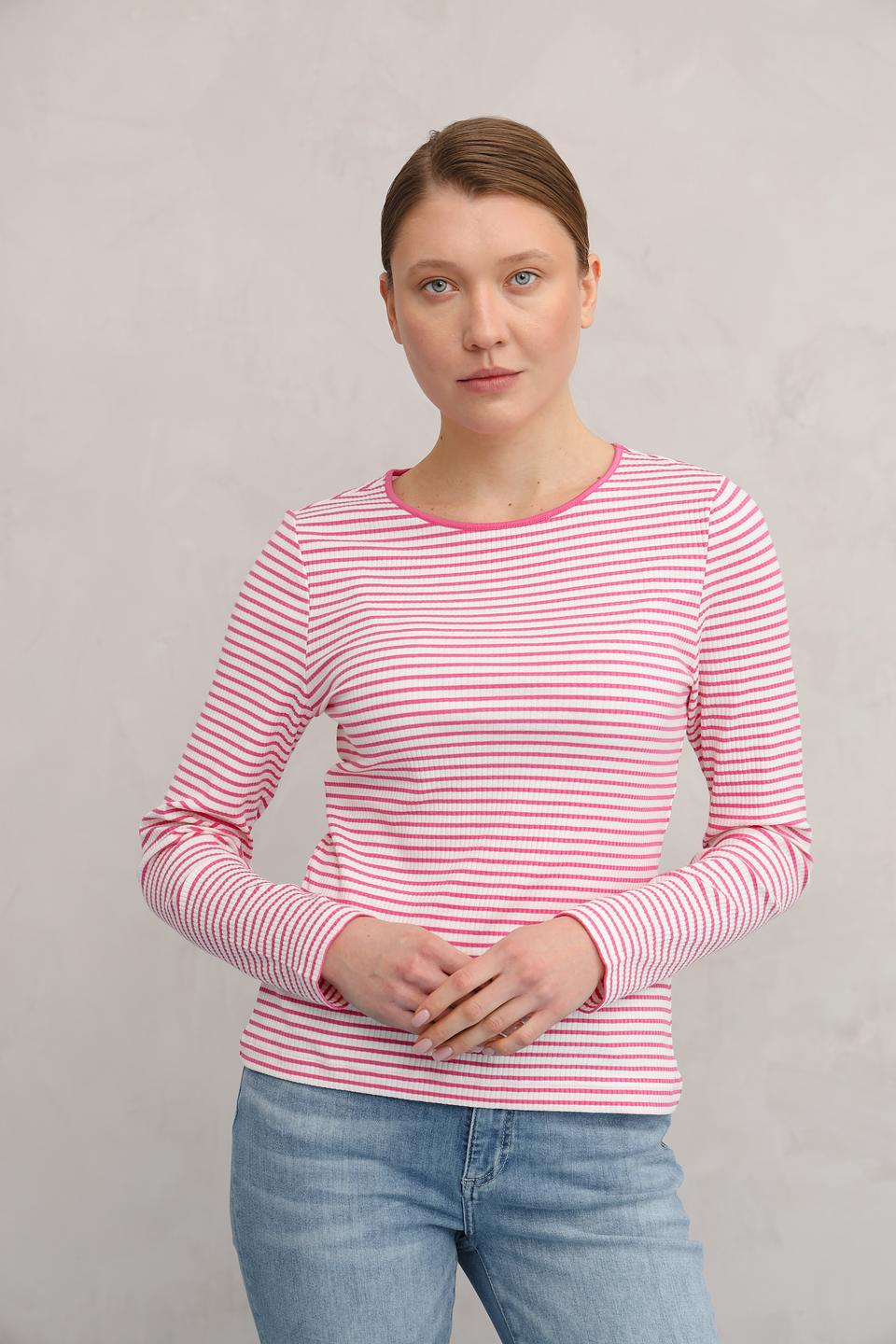 Лонгслив Rich and Royal в полоску розовый