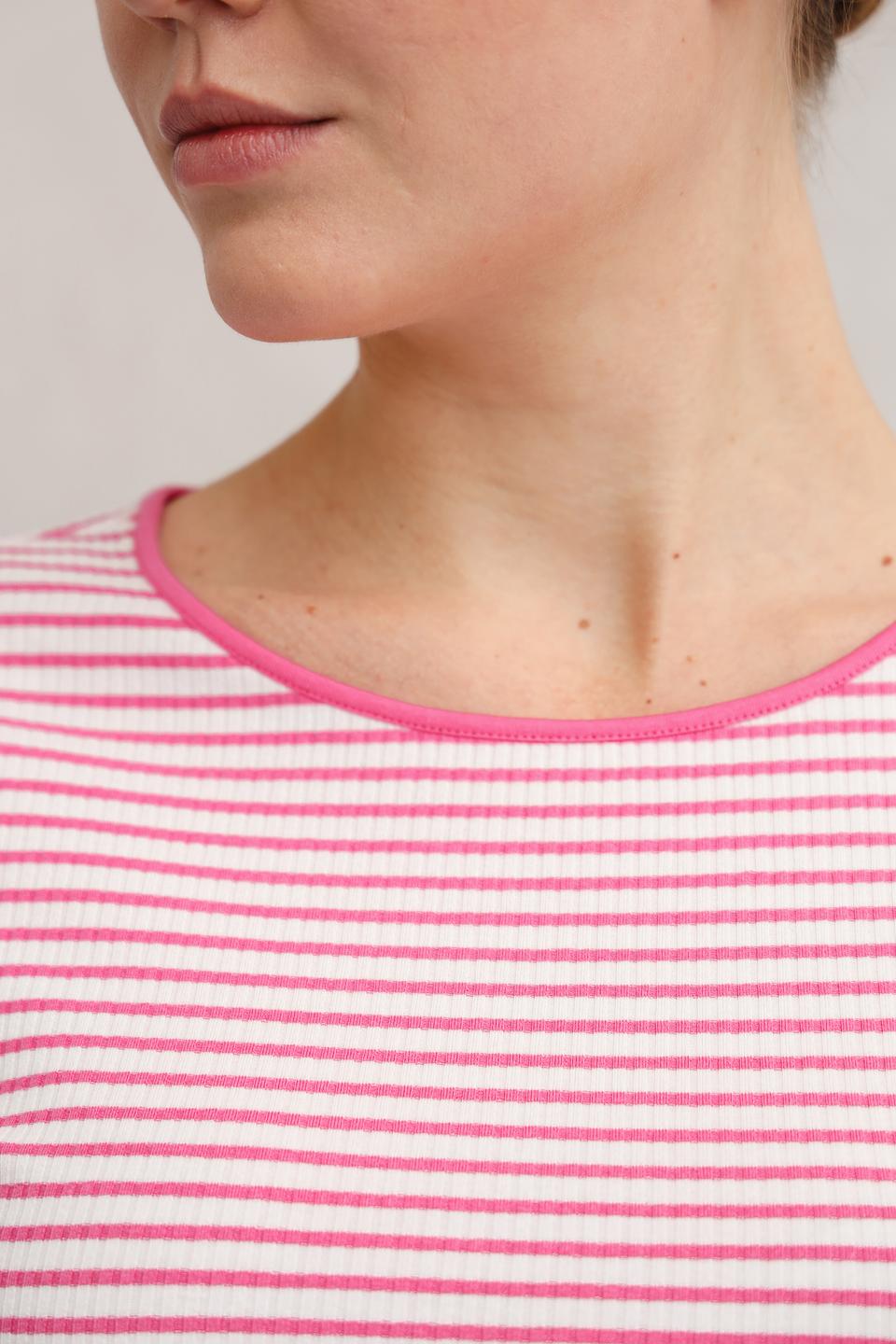 Лонгслив Rich and Royal в полоску розовый