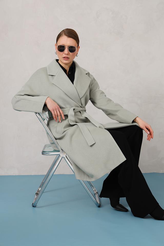 Пальто Electra style светло-серое