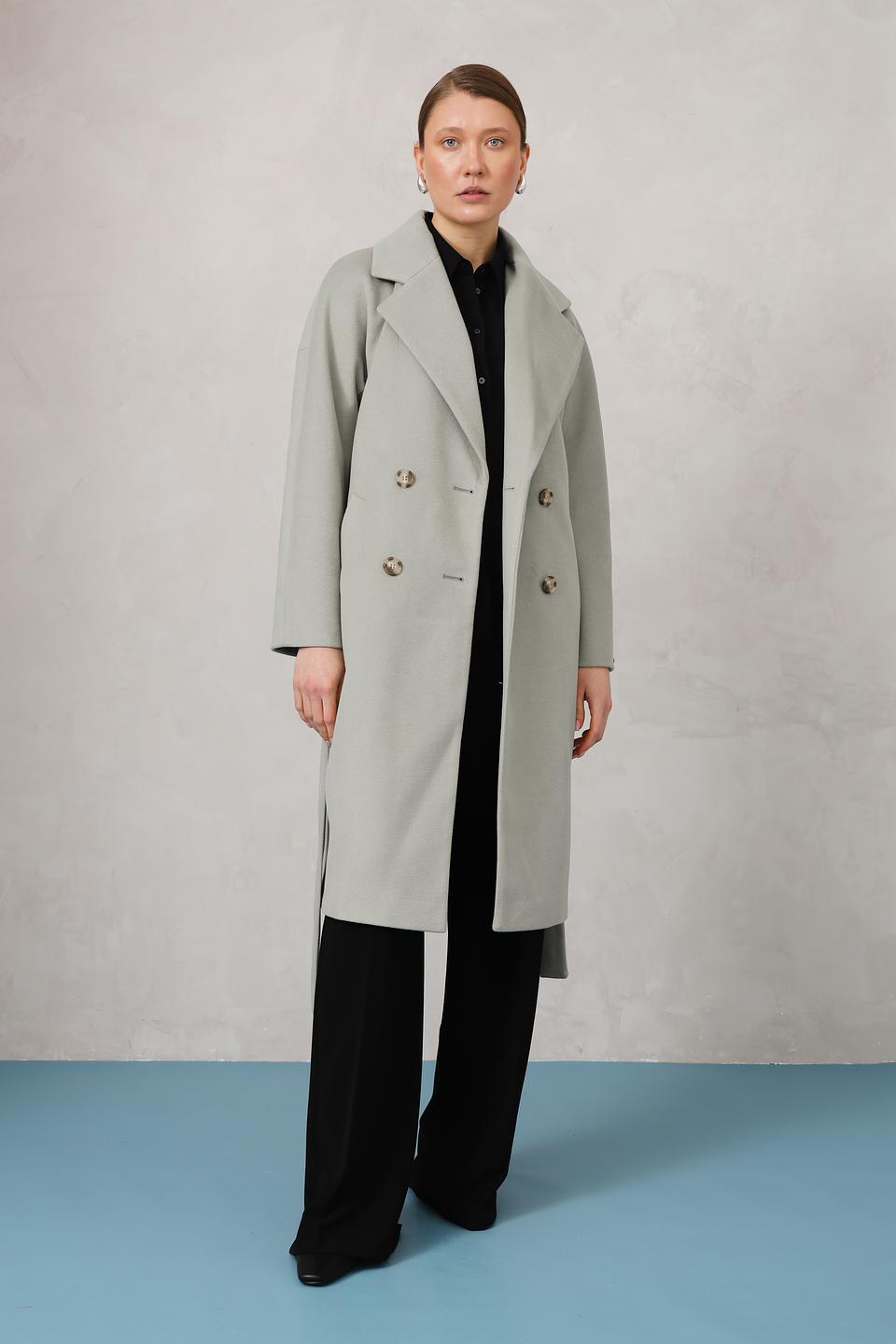 Пальто Electra style светло-серое