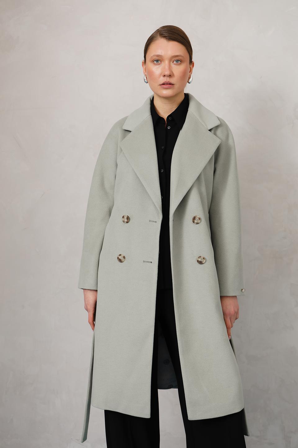 Пальто Electra style светло-серое