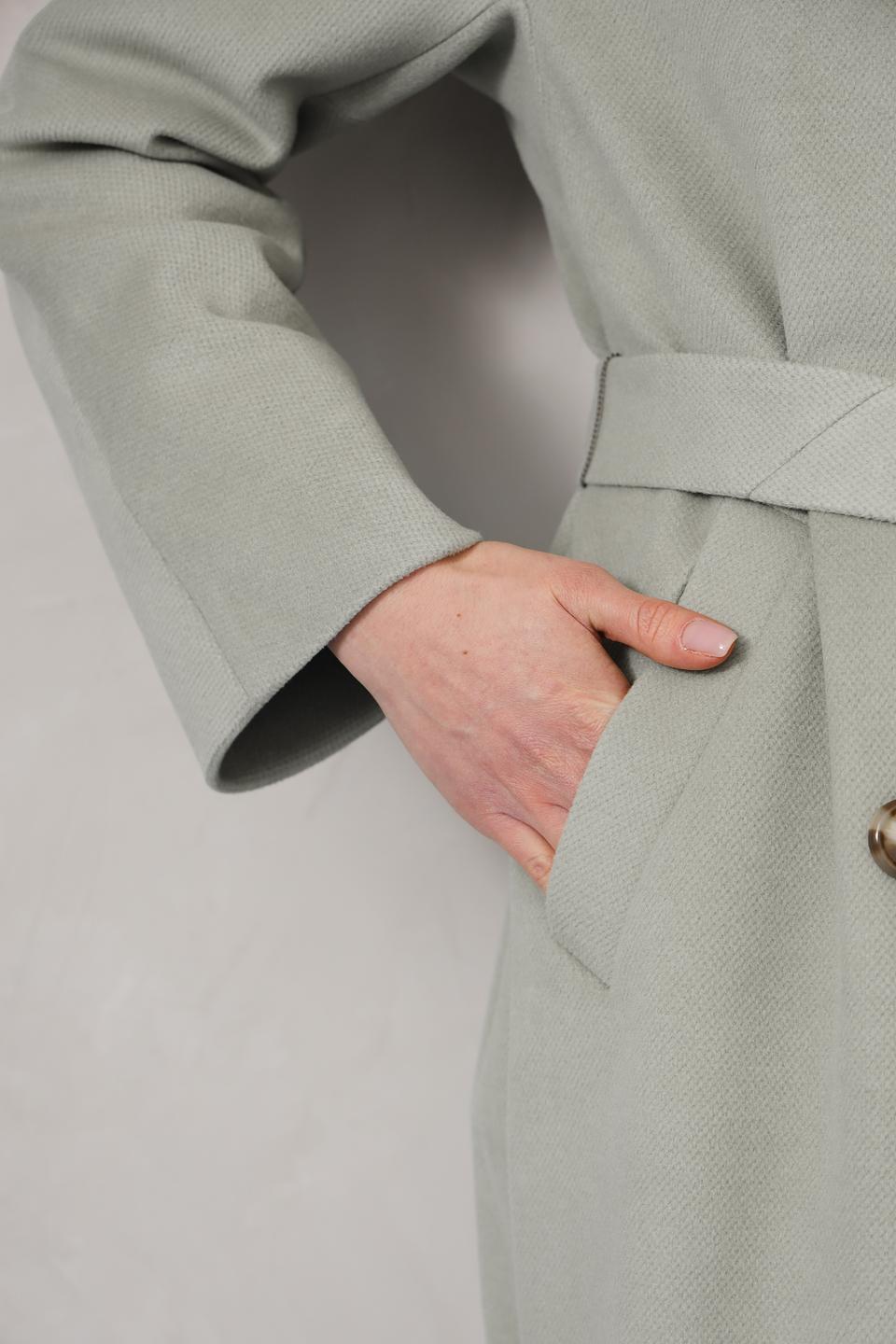 Пальто Electra style светло-серое