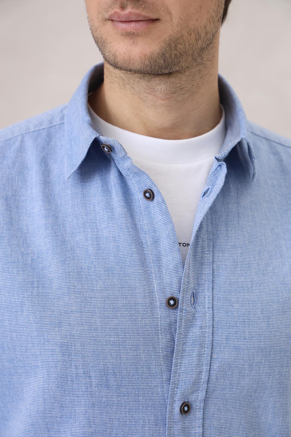 Рубашка дл Tom Tailor голубая