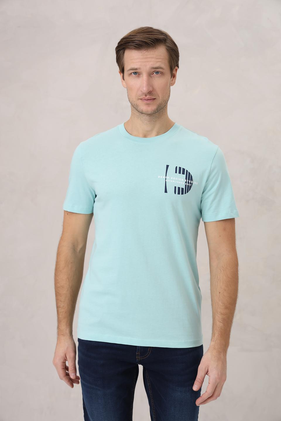 Футболка Tom Tailor denim голубая