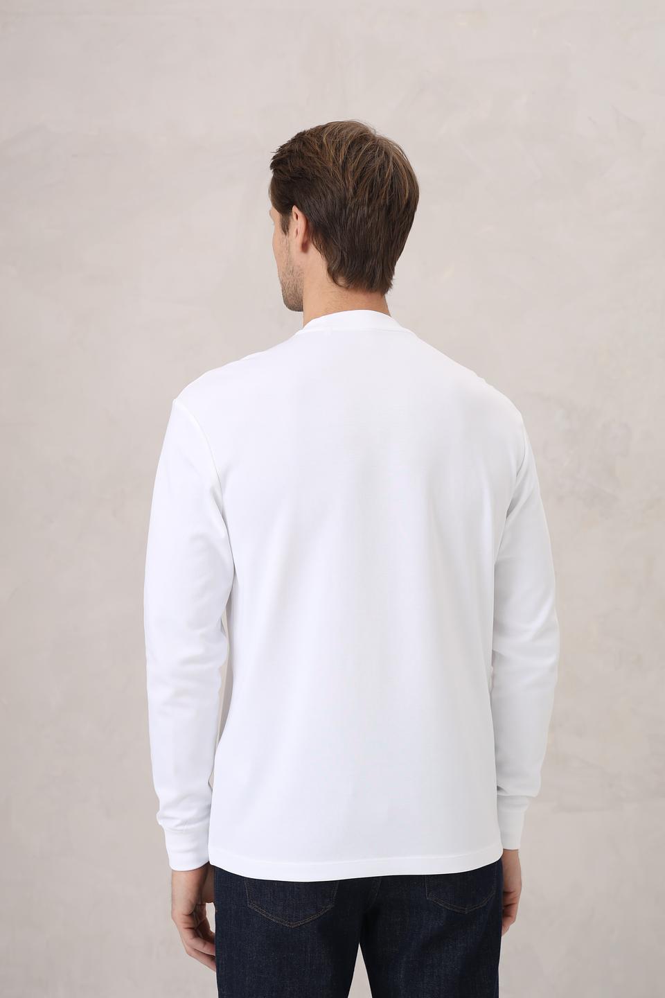 Лонгслив Tom Tailor denim белый