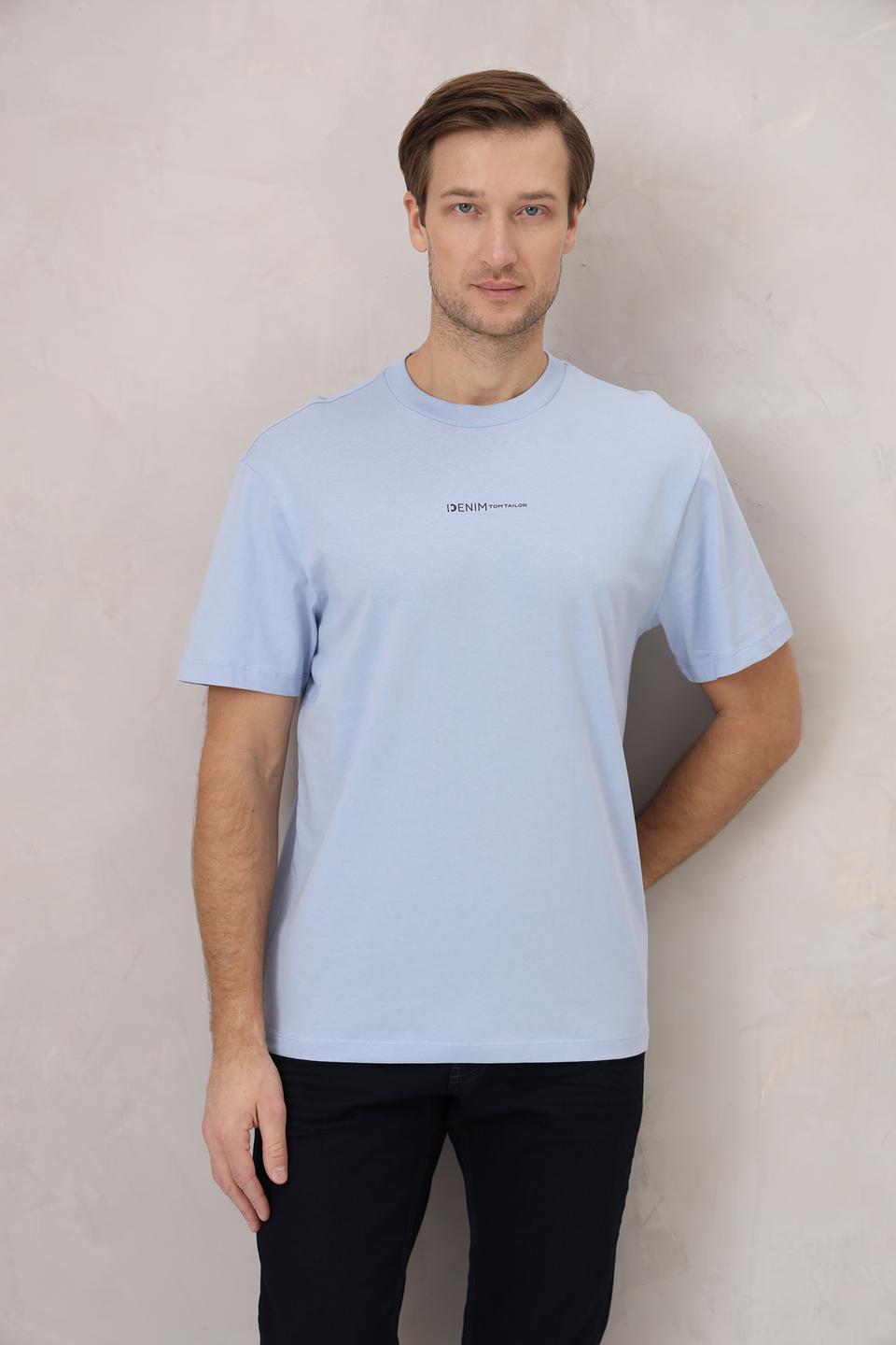 Футболка Tom Tailor denim голубая