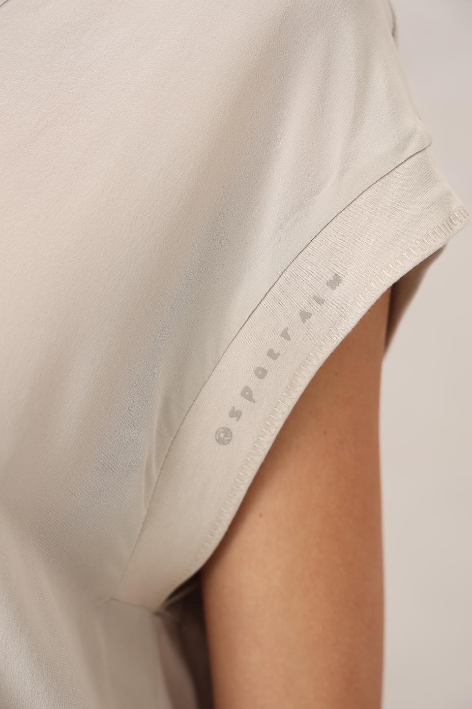 Блуза Sportalm бежевая с V-образным вырезом