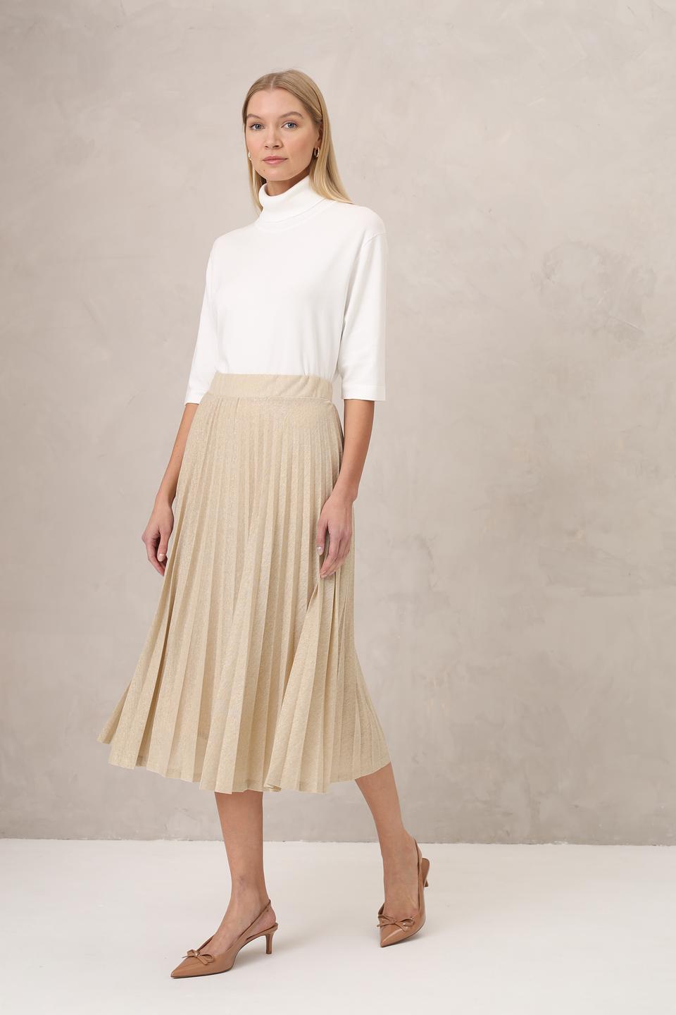 Юбка Rich and Royal плиссированная золотистая