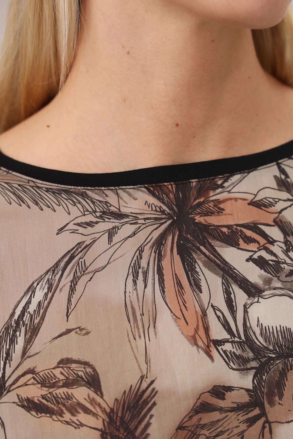 Блуза Margittes с тропическим принтом