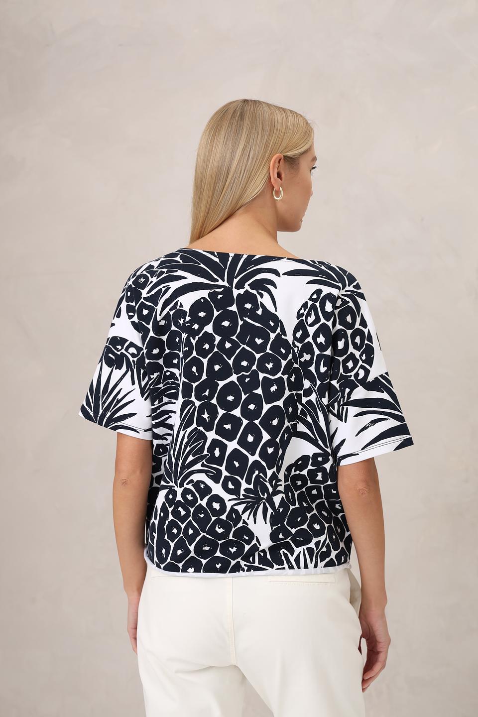 Блуза Margittes с тропическим принтом
