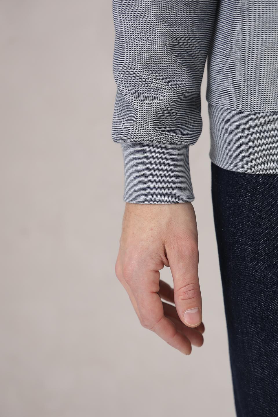 Джемпер Monte Carlo серый с молнией