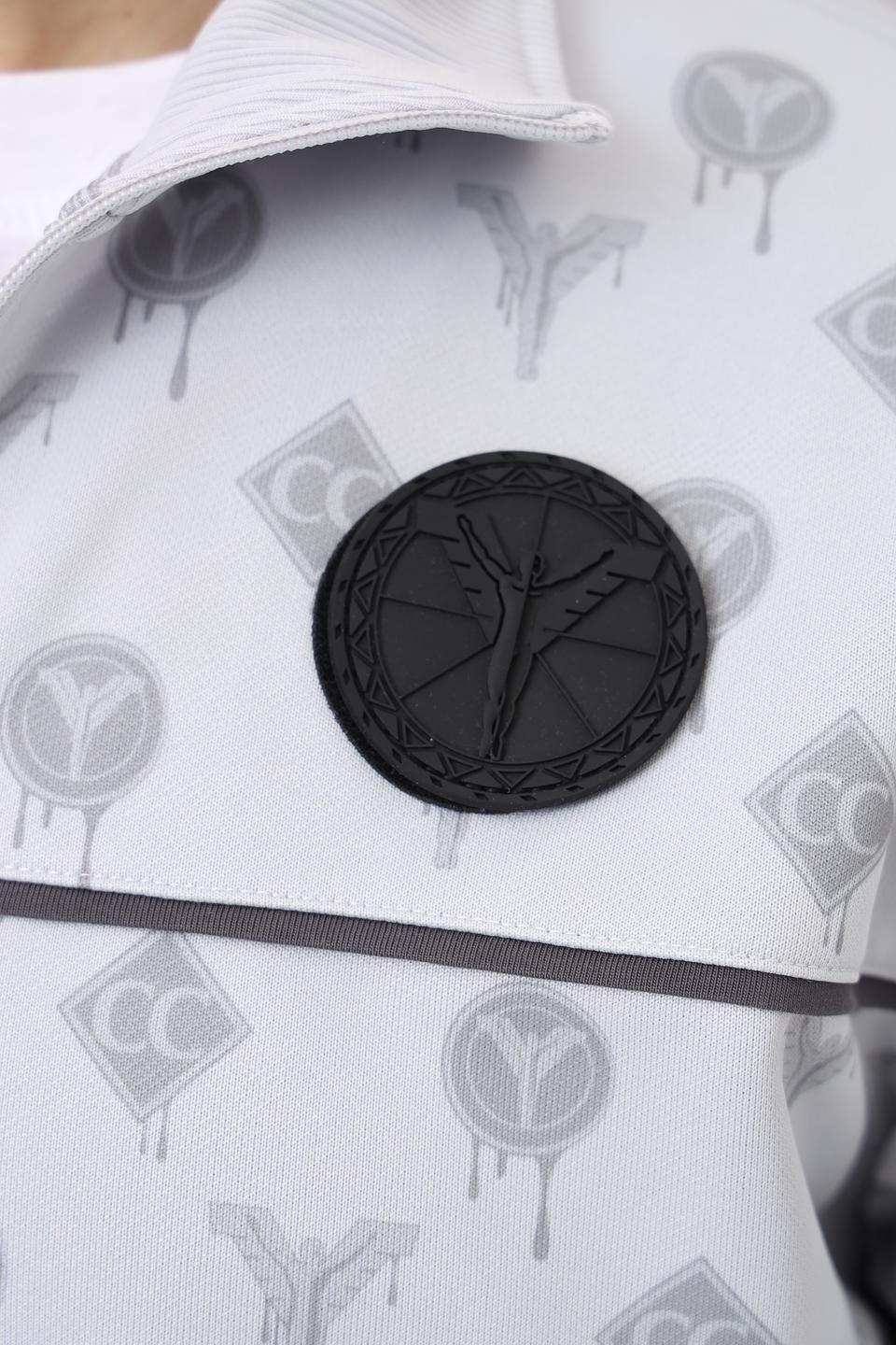 Кардиган Carlo Colucci с принтом серый