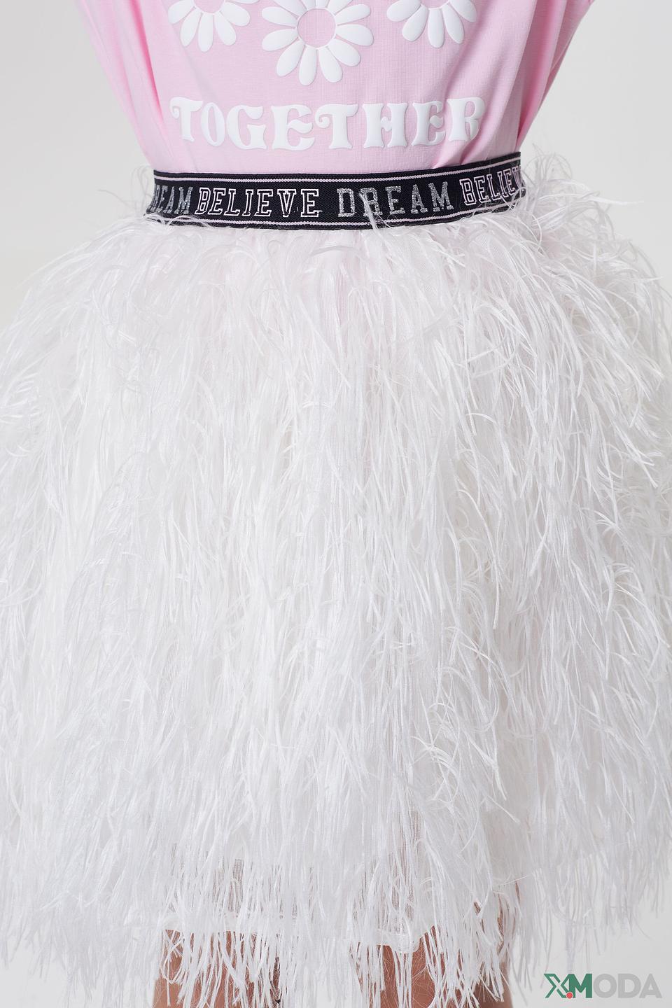 Юбка Choupette с перьями