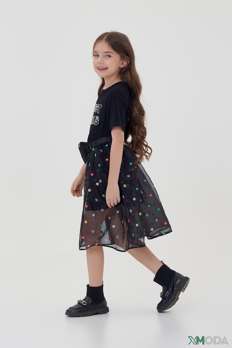 Платье Choupette с юбкой-пачкой чёрный