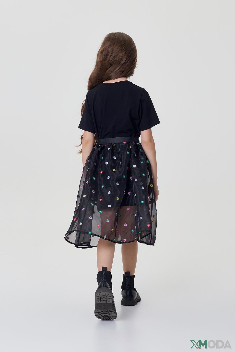 Платье Choupette с юбкой-пачкой чёрный