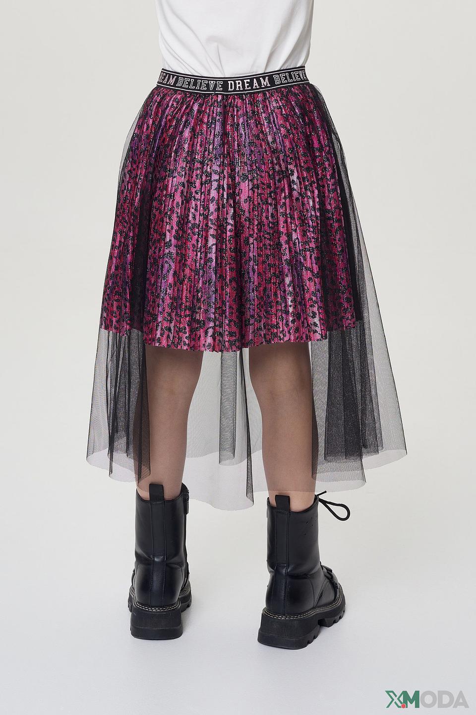 Юбка Choupette дев. с принтом и фатином