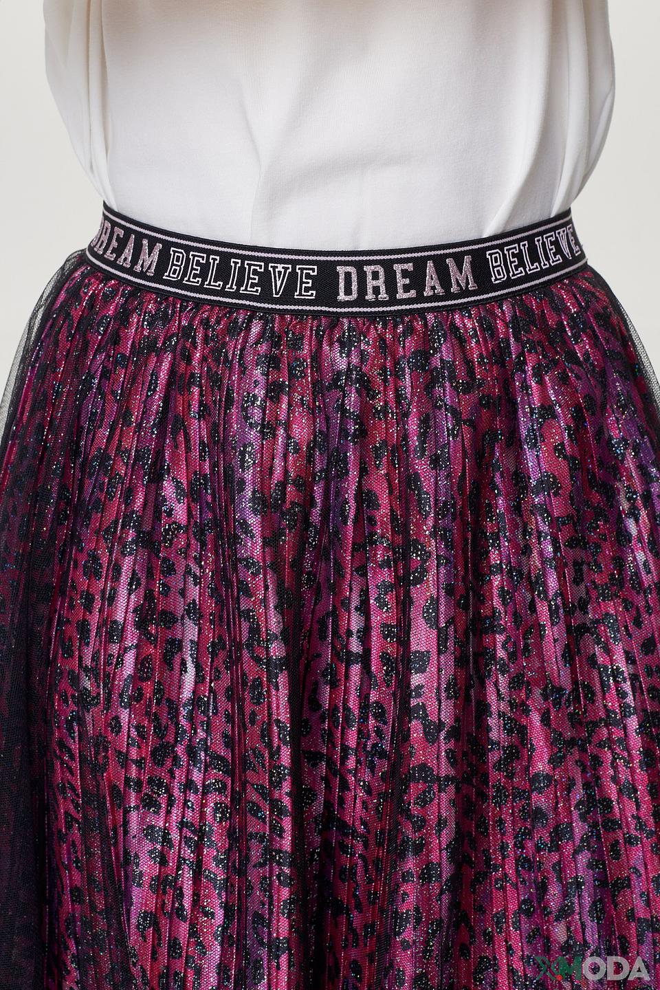 Юбка Choupette дев. с принтом и фатином