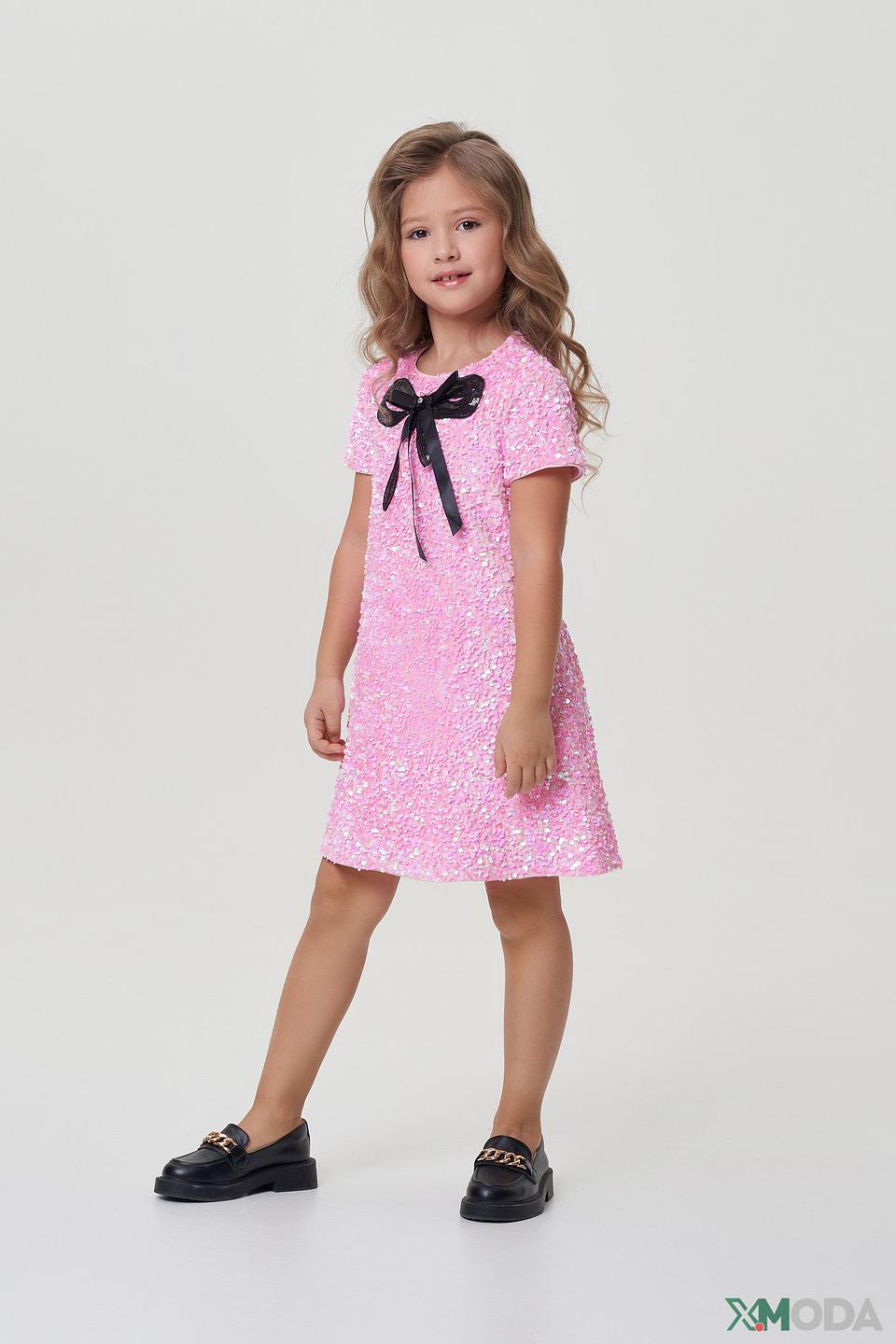 Платье Choupette розовое с пайетками