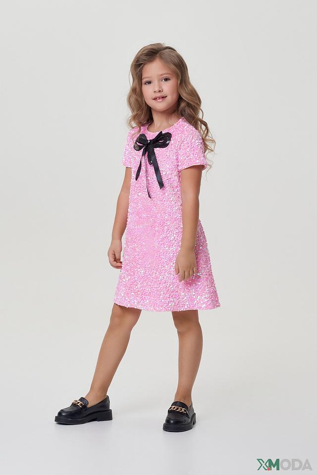 Платье Choupette розовое с пайетками