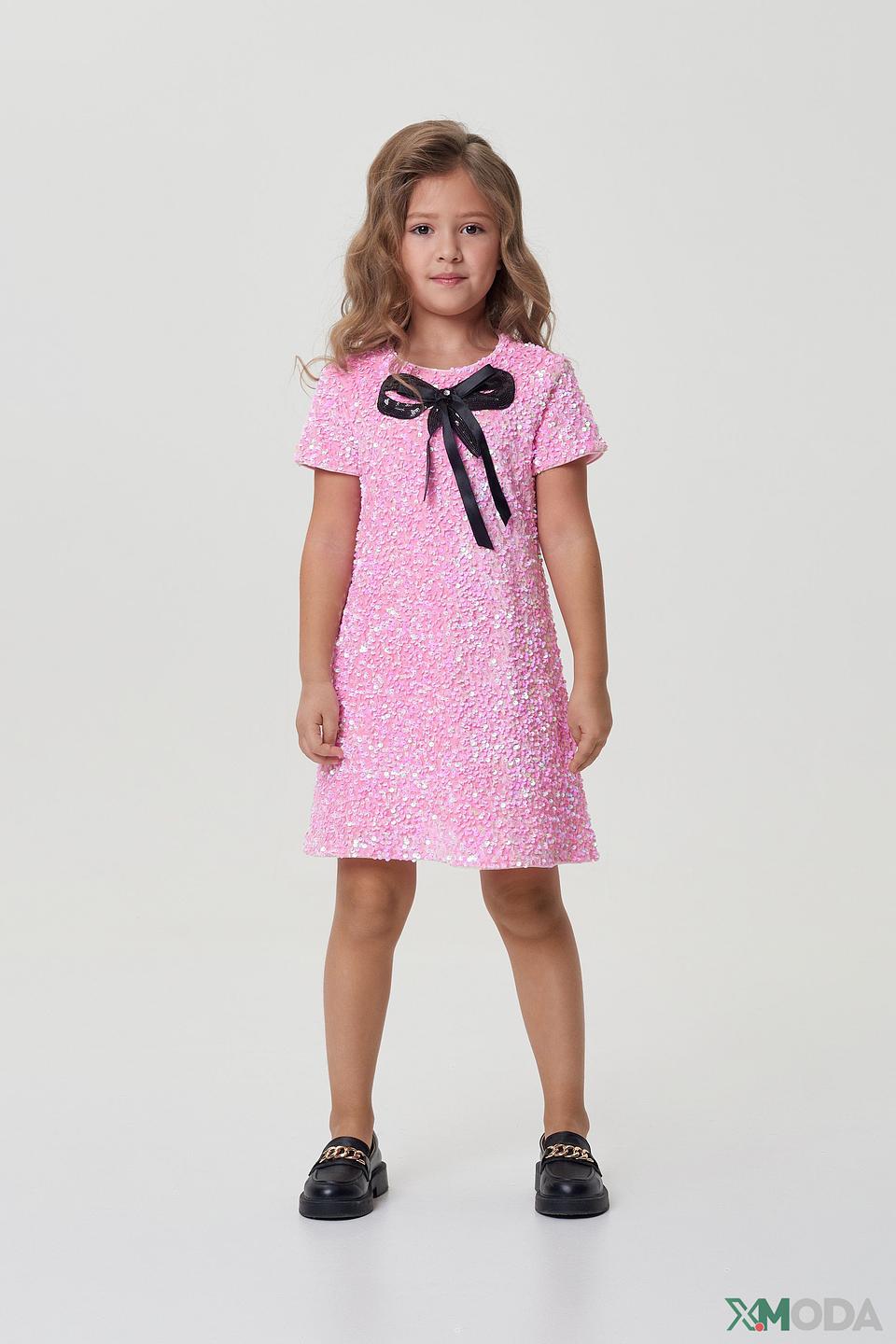 Платье Choupette розовое с пайетками