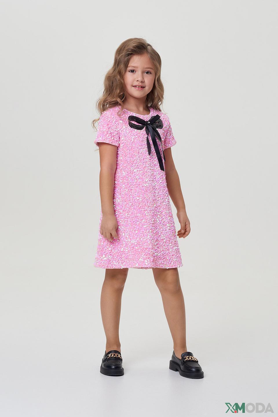 Платье Choupette розовое с пайетками