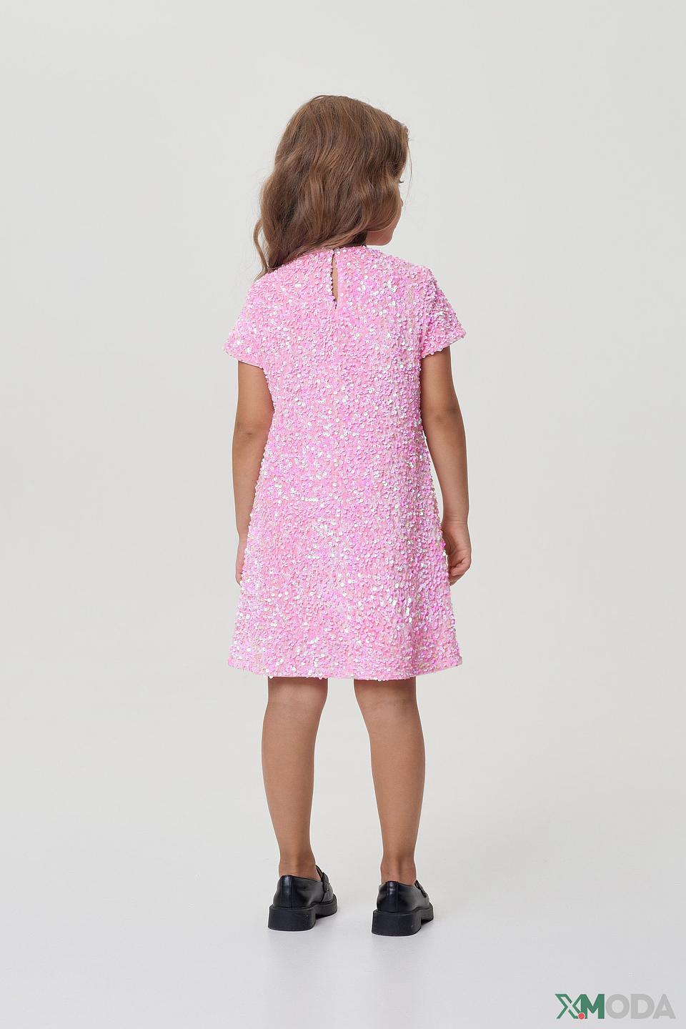 Платье Choupette розовое с пайетками