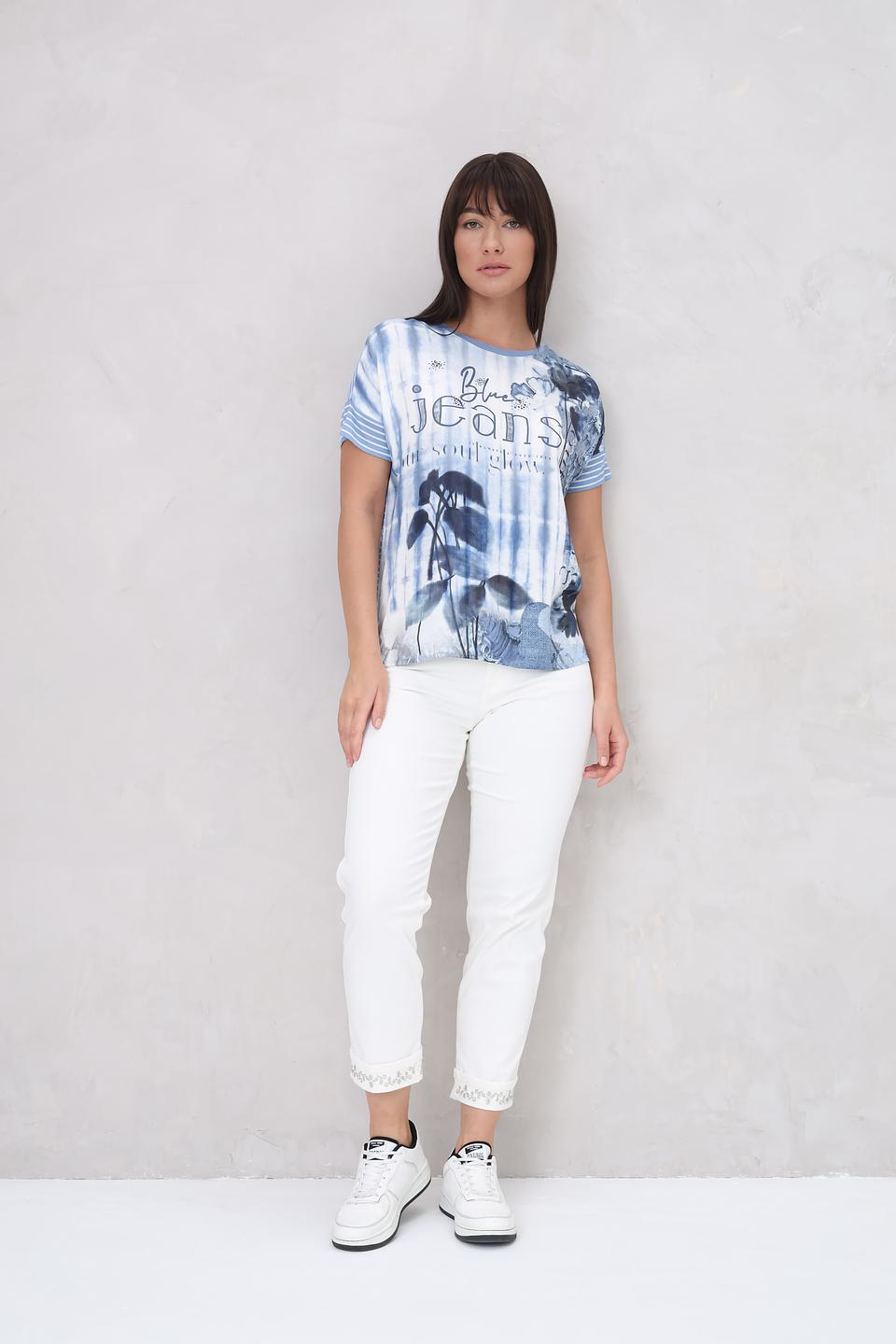 Джинсы Angels укороченные белые