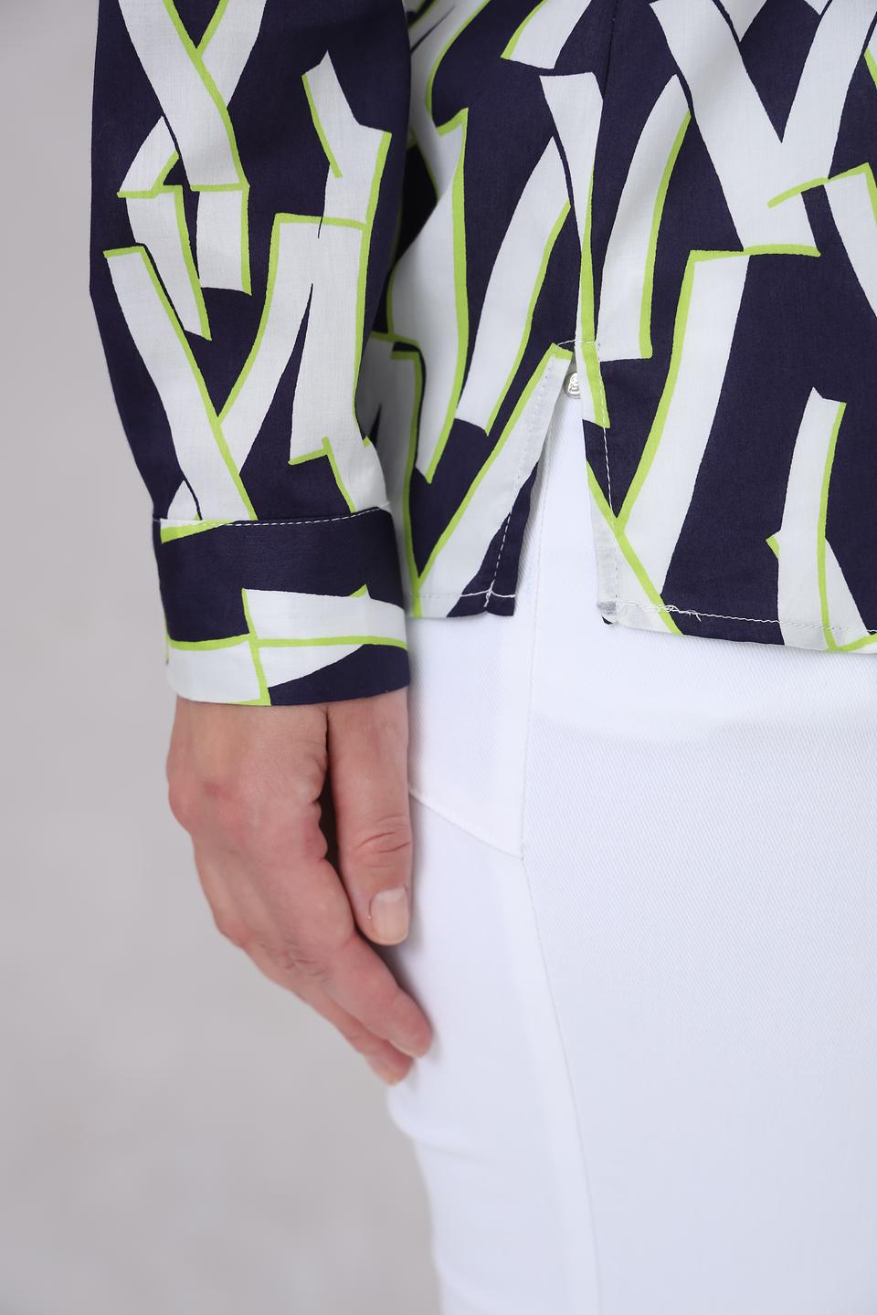 Рубашка Bugatti с геометрическим принтом