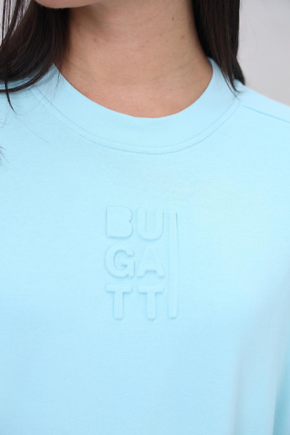 Пуловер Bugatti голубой с логотипом