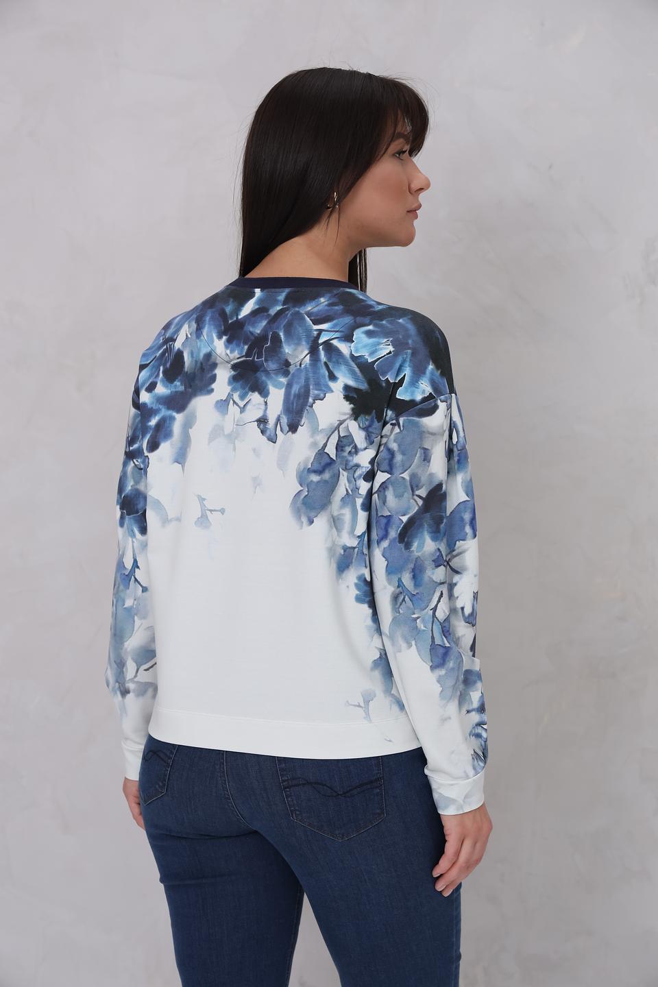 Пуловер Lecomte с цветочным принтом