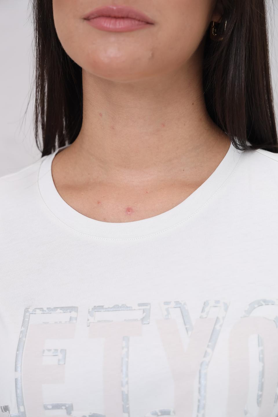 Футболка Lecomte с принтом