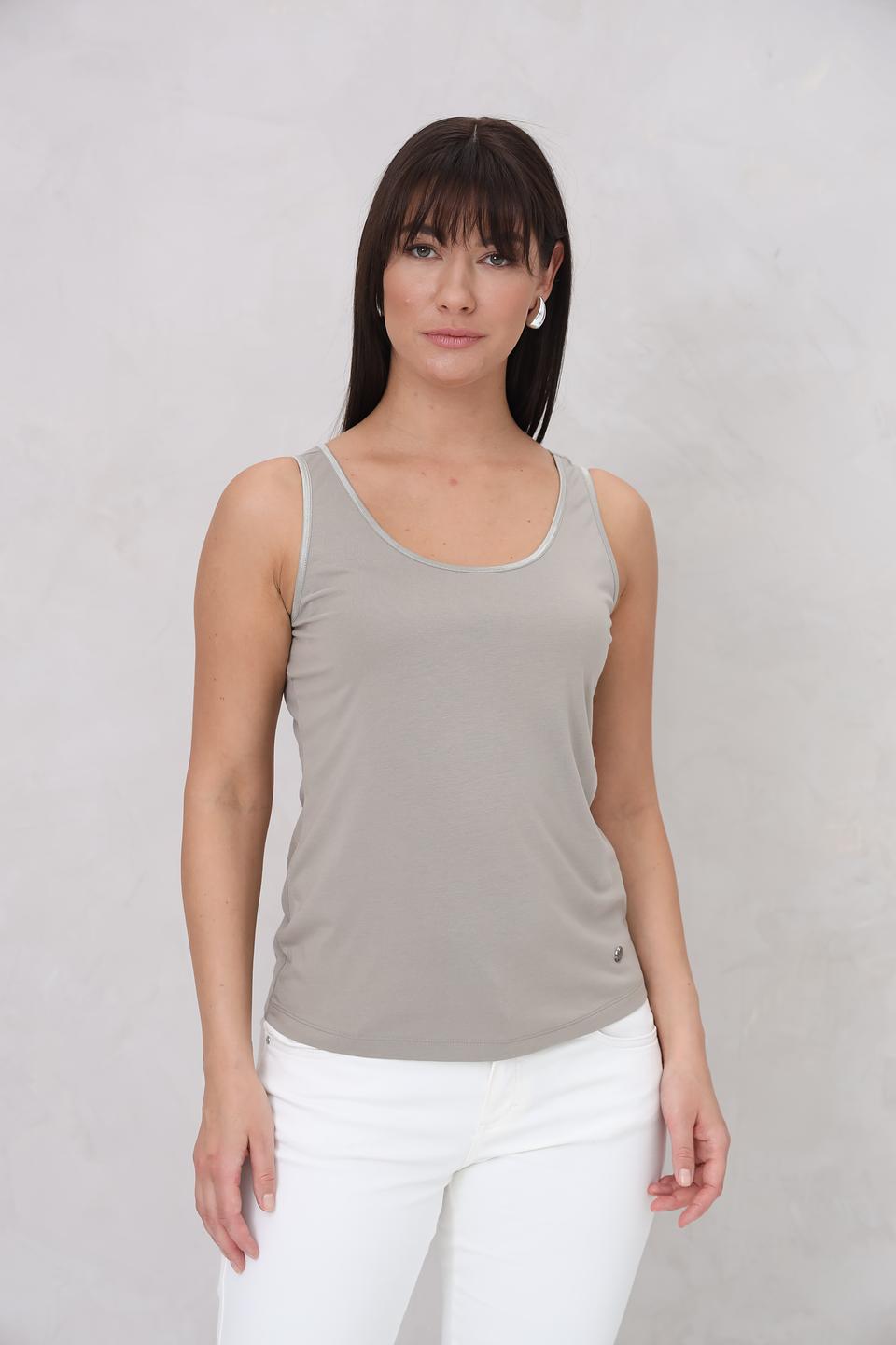 Топ Lecomte женский серый