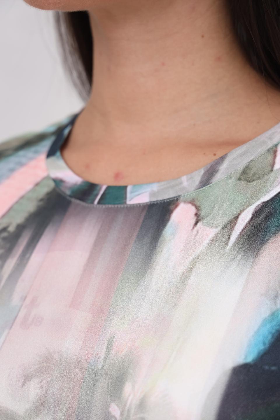 Блуза Lecomte с принтом