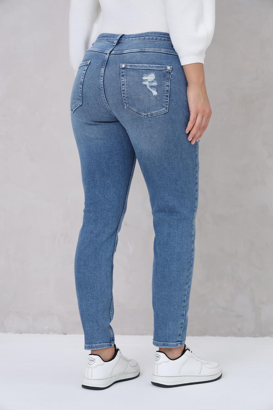 Джинсы Monari с аппликациями голубые