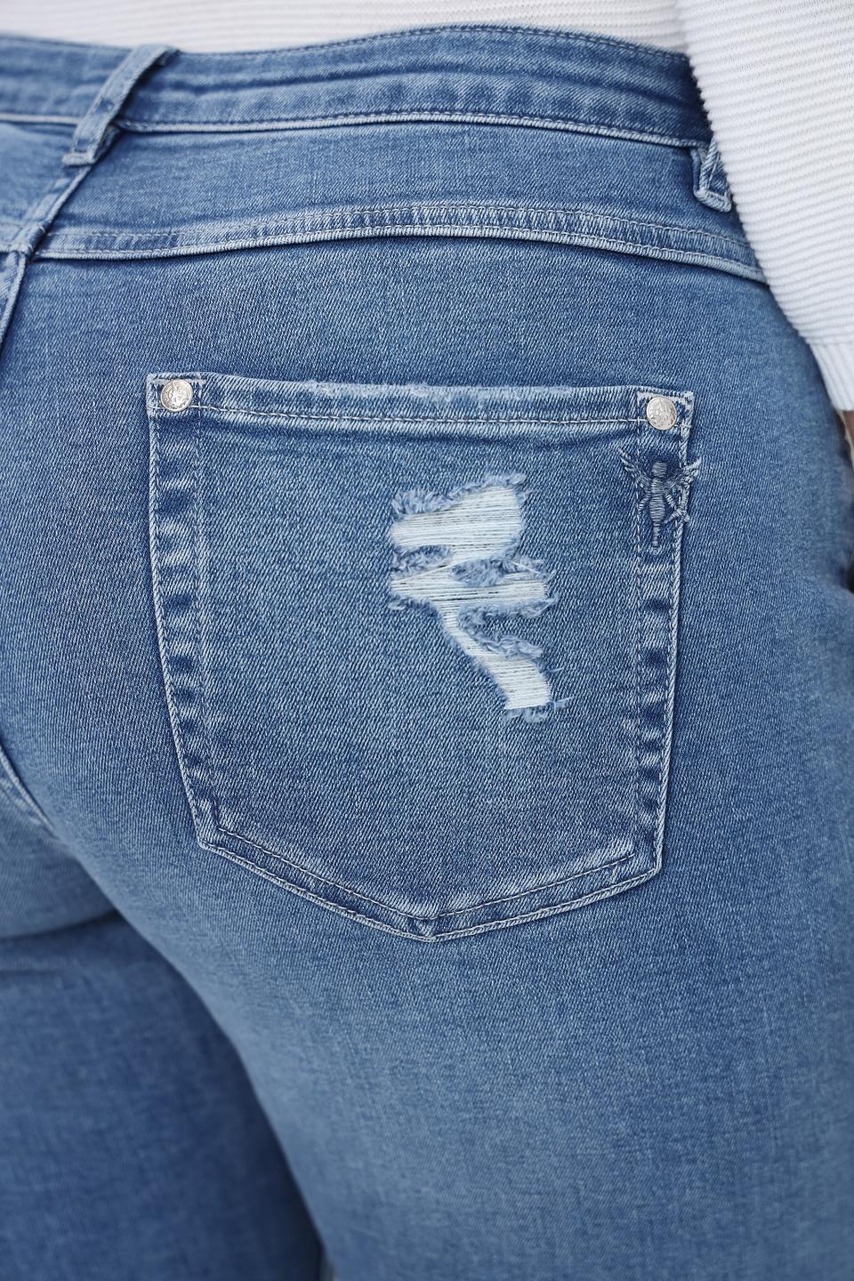 Джинсы Monari с аппликациями голубые