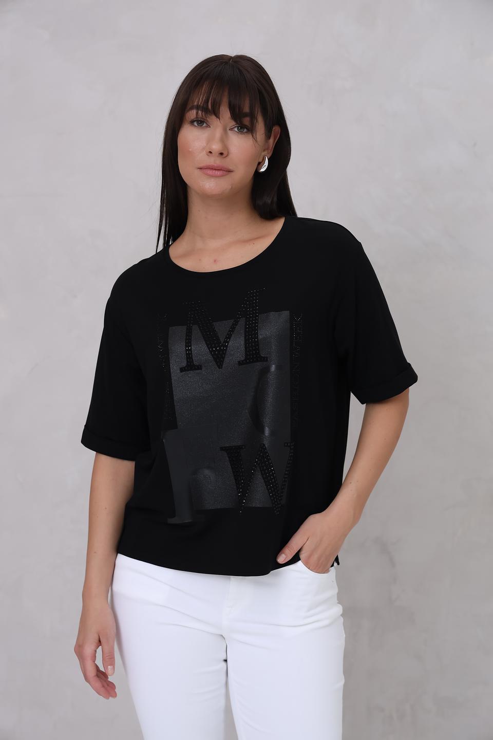 Футболка Monari с логотипом MW чёрная