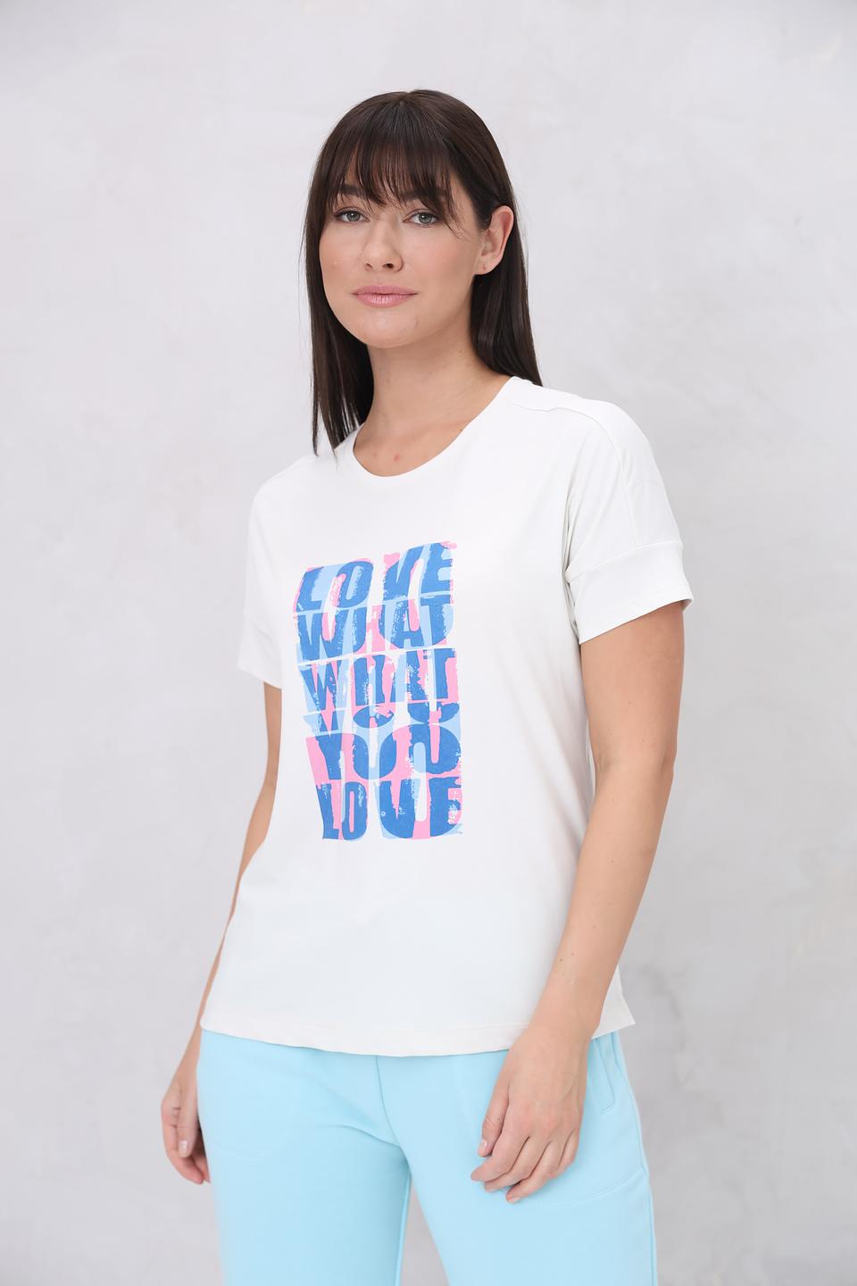 Футболка Lecomte с принтом